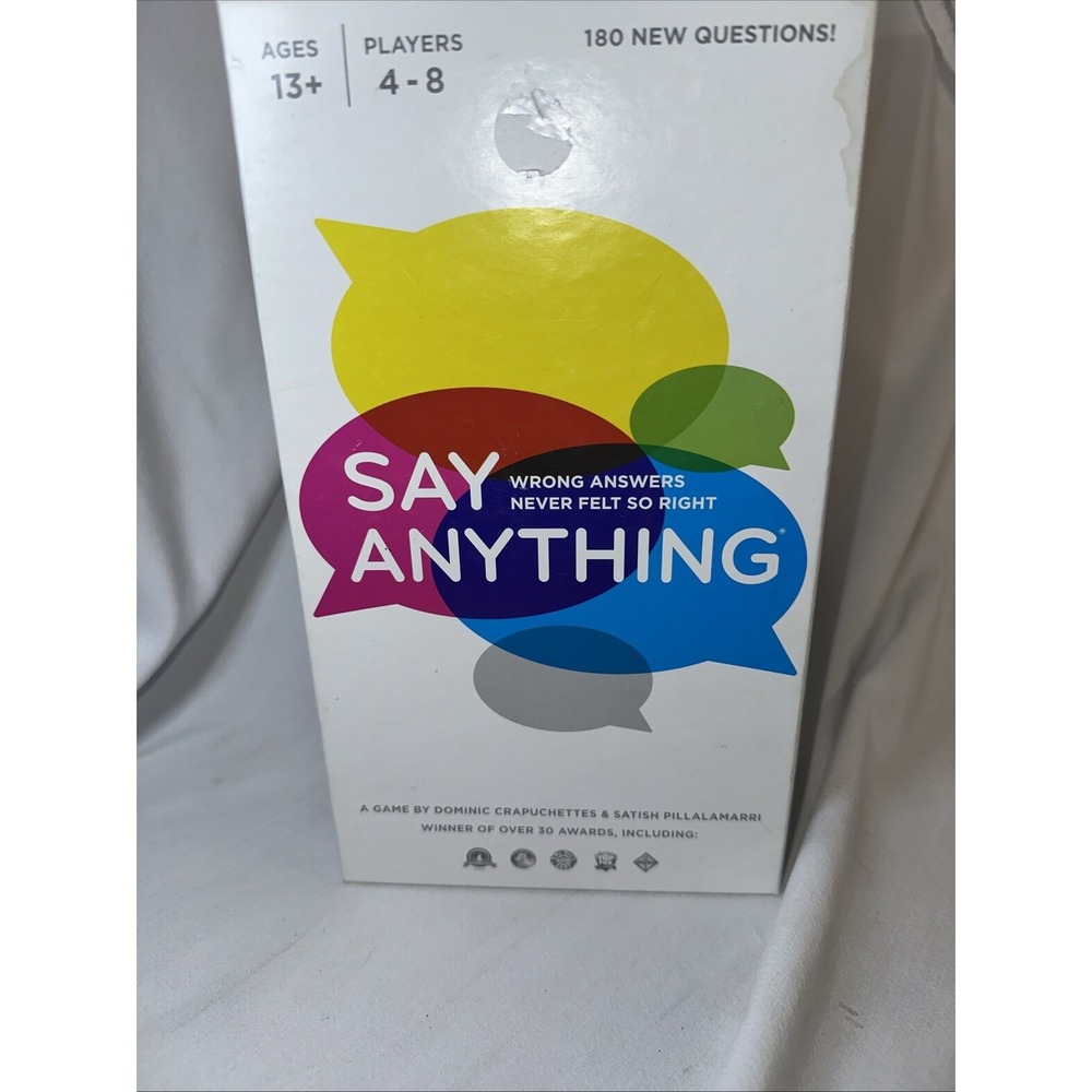 Say Anything Game Complete set for Ages 13+ (4-8) Players